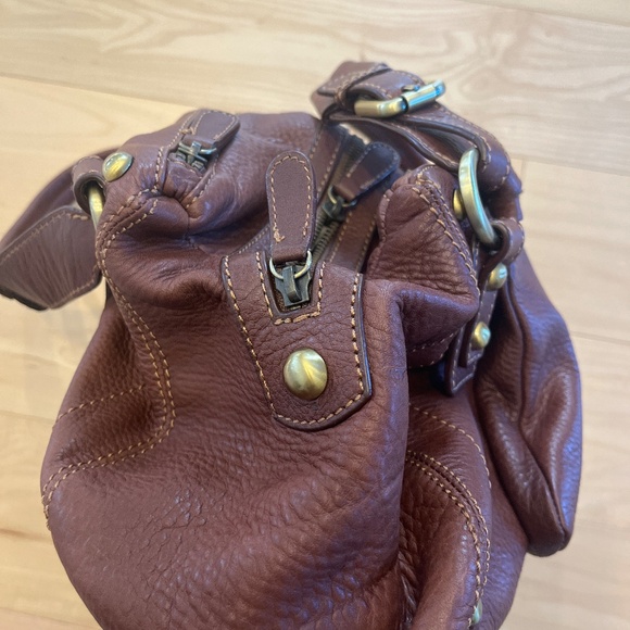 Danier Brown Leather Shoulder Bag - Picture 4 of 10